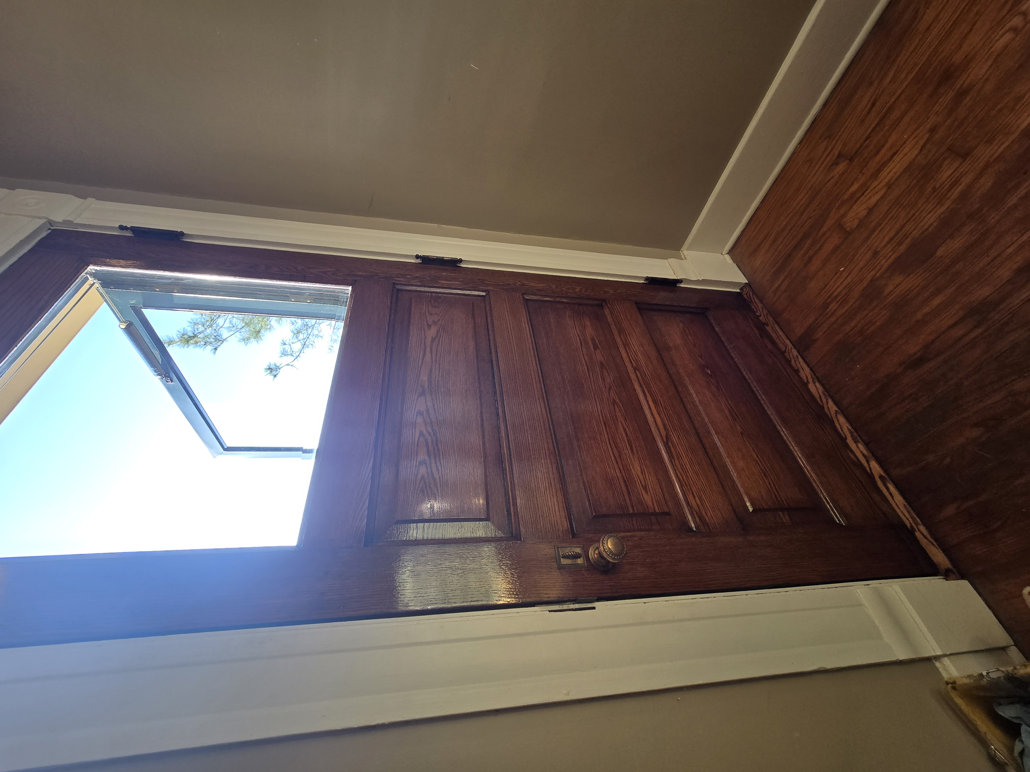 Ed and Sue Front Door Stain and Clear